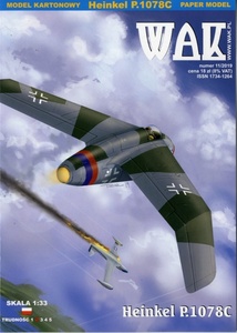 WAK　1:33　Heinkel　P.1078C(Card Model)