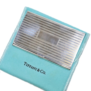 TIFFANY&Co. 925 ティファニー ヴィンテージ シルバー カードケース カード入れ 名刺入れ 保存袋付き 005FCZFI31