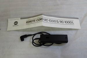MINOLTA ミノルタ REMOTE CORD リモートコード RC-1000S / RC-1000L 説明書 美品 動作確認済み#BB01368