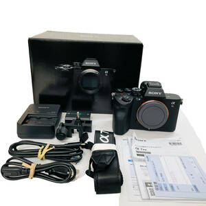 C-1212SIH 【極美品】 SONY α7R V ボディ ILCE-7RM5 ソニー ミラーレス 一眼 レンズ交換式 デジタルカメラ 箱付 付属品多数 通電確認済み