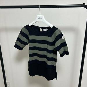 【破格最安値】MONCLERモンクレール　ニットTシャツカットソー半袖　S