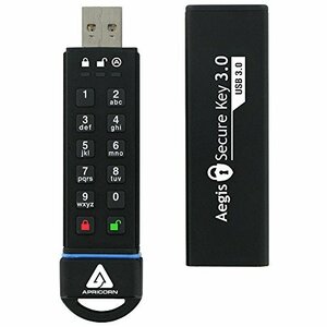 Apricorn Aegis Secure Key - USB 3.0 Flash Drive, ASK-256-120GB 暗号化USBメモリ MM1277 ASK3-120GB(中古品)　(shin