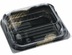 (5653) 黒ふで金 SA-10 (L)エフピコ 透明かん合フードパック 50個セット 使い捨て容器 業務用 飲食店 厨房 店舗用品 