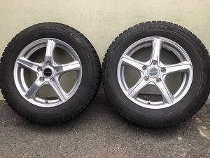 BALMINUM VR15社外アルミ +38 5H114.3 215/60R16バリ山スタッドレスブリヂストンレボ REVO GZ MARK X ZIOエスティマカムリジューク D:5 MPV