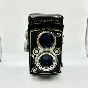 蘇さ(MOY39)　1円スタート！　Yashica flex ヤシカフレックス 二眼レフカメラ 1:3.5 80mm 昭和レトロ ケース付き　中古品　60サイズ