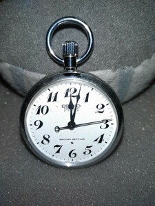 国鉄懐中時計 SEIKO 大鉄昭和５２年、鉄道 懐中時計、稼働品、昭和レトロ、ゼンマイ