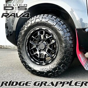 245/70R16 リフテッド RAV4 アドベンチャー デリカD5 16インチ タイヤ ホイール セット 4本 ニットー リッヂグラップラー BlackMamba BM00