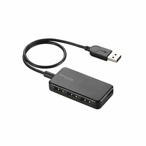 まとめ得 エレコム　USB2.0ハブ(Windowsタブレット向け)　U2HS-A402BBK x [2個] /l