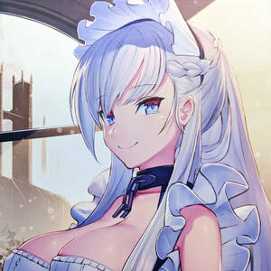 アズールレーン ベルファスト 【ナダレ】 メロンブックス アズールレーン 応援 メモリアルイラスト Wスエード B2 タペストリー