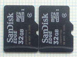 ★SanDisk micro SDHC メモリーカード ３２ＧＢ ２枚 中古★送料６３円～