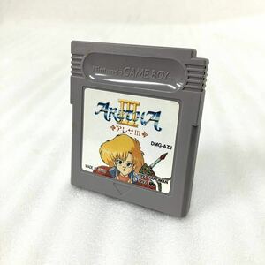 ゲームボーイ アレサ3 ARETHA III GB ソフト ケース付き 初代ゲームボーイ レトロゲーム