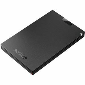 【新品】バッファロー USB3.2（Gen1）ポータブルSSD 2.0TB ブラック SSD-PG2.0U3-BC 1台