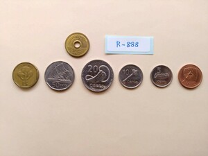 外国コイン　フィジー　 (Rー８８８)　１ドル硬貨　５０セント硬貨　他おまとめ　６枚