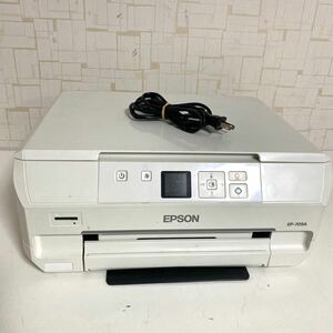EPSON エプソン インクジェットプリンター EP-709A ホワイト 本体 通電確認済み 現状品 ジャンク y-051402-49