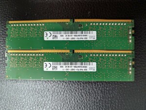 0428-7 SKhynix メモリ DDR4 2400T 8GB 2枚