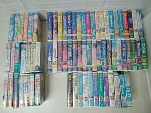 VHS ビデオ テープ 72本 まとめて アニメ ディズニー ポケモン トムとジェリー ドラえもん