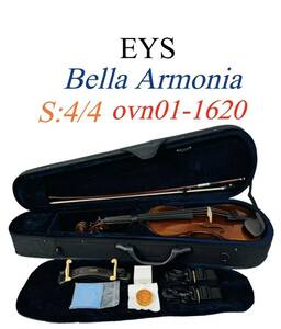 EYS Bella Armonia ベッラ アルモニア MODELLI CONTROLATTIA A CREMONA フルサイズ 4/4 バイオリン ovn01-1620 虎杢