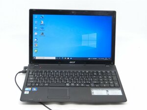 カメラ内蔵/15.6型/ノートPC/Windows10/爆速SSD256/４GB/i5-M480/ACER　5742　 新品無線マウス MS office2021ProPlus搭載