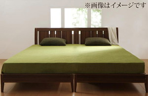 寝心地・カラー・タイプが選べる 大きいサイズのパッド・シーツ シリーズ ベッド用ボックスシーツ ワイドキング アイボリー