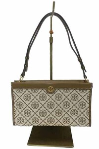 【中古】TORYBURCH トリーバーチ バッグ レディース セカンドバッグ ブラウン系 カード入れ付き