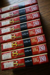 【新品未開封】Maxell 8mm,video8 P6-180HGXML HGポジション　8本セット 大容量180分8mm,video8カセットテープ