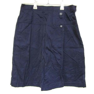 エル プチ ラップスカート フリル 左側ジッパー 女の子用 160サイズ 紺 キッズ 子供服 ELLE PETITE