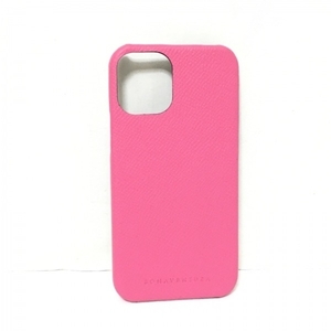ボナベンチュラ BONAVENTURA 携帯電話ケース - レザー ピンク スマートフォンケース 美品 財布