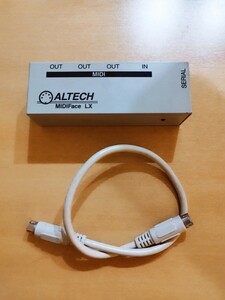 Old Mac用 Serial MIDI interface 1in-3out　Macintosh MIDIFACE LX　ALTECH SYSTEMS シリアルMIDIインターフェイス