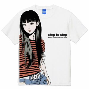 【新品未使用】江口寿史 step2 ボーダーガール Tシャツ　Lサイズ