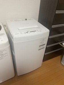 【実働品】TOSHIBA/東芝/4.5Kg全自動洗濯機/AW-45M5/ステンレス槽/ホワイト/コンパクト/新生活/単身/一人暮らし/引取可/配送可