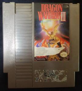 【カセットのみ】Dragon Warrior 3 北米版ドラゴンクエスト３ ラベル剥げ有