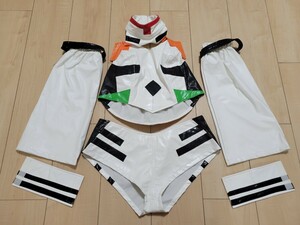 【新品未使用】新世紀エヴァンゲリオン エヴァ 綾波レイ プラグスーツ エナメル アニメ コスプレ cos 衣装 フルセット 1円