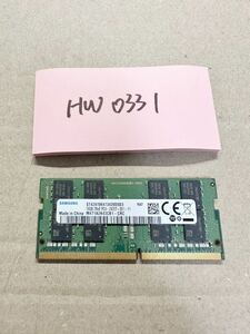 HW0331【中古美品】SAMSUNG 16GB x1枚　2Rx8/ DDR4 SODIMM PC4-2400T]