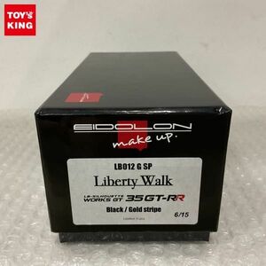 1円〜 メイクアップ アイドロン 1/43 Liberty Walk LB-シルエット WORKS GT 35GT-RR Black/Gold Stripe