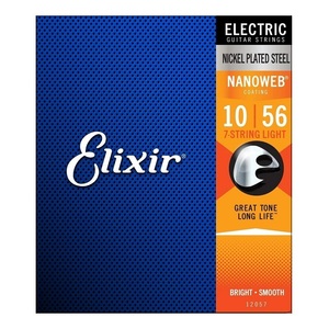 ★Elixir エリクサー 12057 [10-56] NANOWEB Light 7弦ギター弦 1セット★新品/メール便