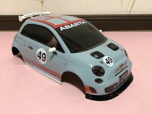 送料無料　未走行　Mシャーシ用　タミヤ　フィアット アバルト 500 アセット コルセ ラジコンボディ TAMIYA FIAT ABARTH 500 ASSETTO CORSE