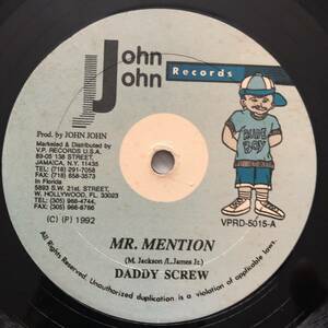 試聴 / DADDY SCREW / MR.MENTION /John John Records/reggae/dancehall/