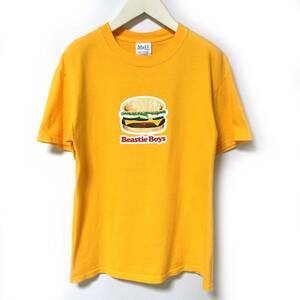 希少 レア◆00s◆M&O Knits社製◆Beastie Boys ビースティボーイズ 2004 ハンバーガー プリント Tシャツ Mサイズ /珍種/レターパック360可