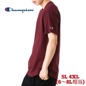 新品　5L マルーン ワインレッド チャンピオン 無地 Tシャツ オーバーサイズ　Champion