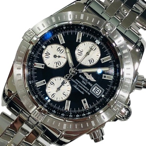 ブライトリング BREITLING クロノマットエボリューション A156B19PA ブラック SS 腕時計 メンズ 中古