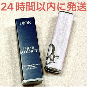 新品未使用☆dior ディオール アディクト リップスティック ケース ピンクオブリーク 口紅