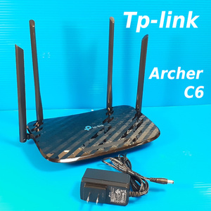 Tp-link Archer C6 V2.0 AC1200 MU-MIMOギガビット無線LANルーター (ACアダプター有り)　通電確認済み