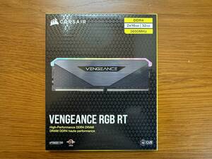 CORSAIR DDR4-3600メモリ VENGEANCE RGB RT 32GB（16GB×2・中古・使用期間短い) B