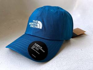 新品 USA限定 本物 The North Face ノースフェイス ロゴ刺繍 ツイルキャップ ハット 帽子 Unisex 調節可能 B.Blue