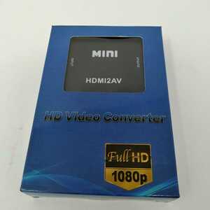 送料無料 未使用 MINI HDMI2AV Full HD Video Converter 1080p 変換アダプター HDMIコンバーター 