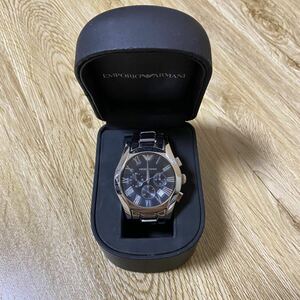 EMPORIO ARMANI エンポリオアルマーニ 腕時計 クオーツ QZ AR-0673 ブラック 黒