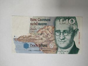 A 467.アイルランド1枚紙幣 旧紙幣