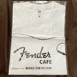 ◆新品 未開封品◆FENDER CAFE限定 オリジナルTシャツ◆メンズ レディース L 白 ホワイト フェンダーカフェ トップス 美品 カットソー