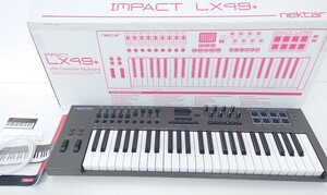 【N154】美品 nektar IMPACT LX-49+ ネクター コントローラー キーボード エンコーダー 49鍵 鍵盤楽器 電動ピアノ ブラック