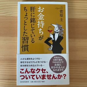 お金持ちが肝に銘じているちょっとした習慣　菅原圭　河出書房新社